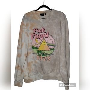 Pink Floyd 1973 Dark Side of the Moon Tie-Dye Crew Sweatshirt Sz L